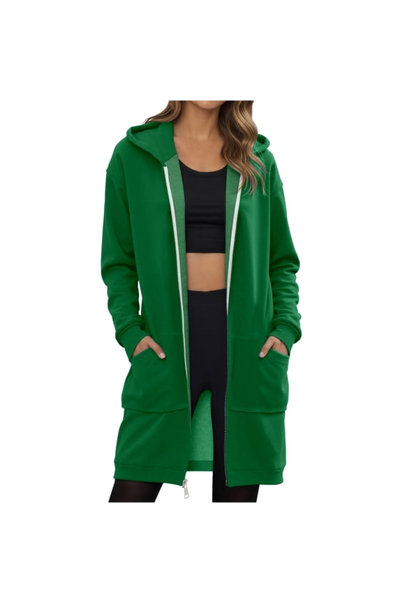 Women's Hoodies & Sweatshirts Hooded Sweatshirt Winter Warm Pullover Casual Loose Fit Fashion Top Outerwear Coat