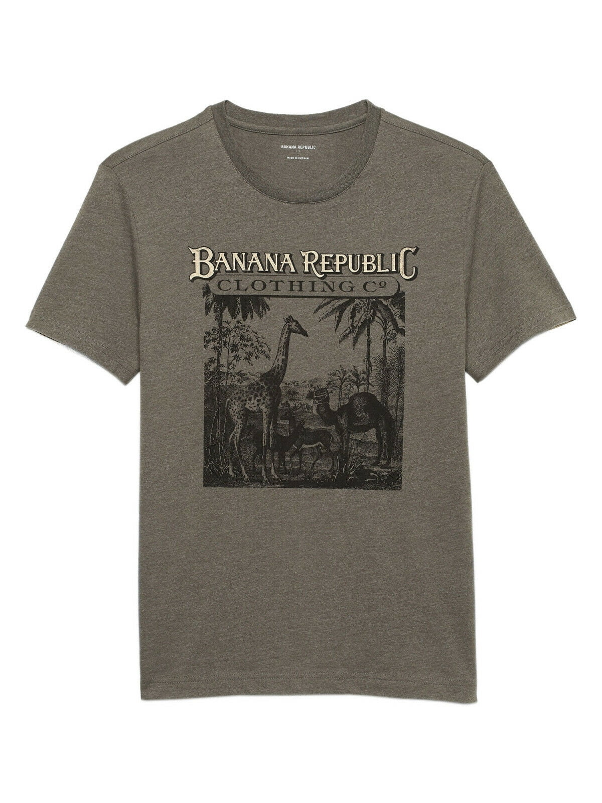New Banana Republic Mens Heather Green 