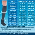 thumbnail image 3 of Made in USA - Compression Knee High for Men Circulation 20-30mmHg - Gray, Large, 3 of 10