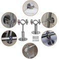 thumbnail image 2 of Stainless Steel Wall Mount Ceiling Mount Pipe Supports, 2pcs Adjustable Pipe Bracket Clamp Pipe Straps With Screws, 2 of 3