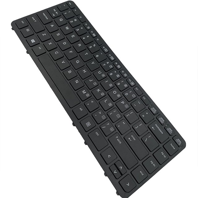 Seitruly Teclado para portátil Escritura fluida Práctico teclado para portátil Reemplazo de reemplazo de oficina para Elitebook 840 G1 Juegos de teclado y mouse para computadora