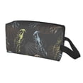 thumbnail image 2 of XMXT Large Capacity Makeup Pouch Bag, Decorative Colorful Jellyfish Make Up Storage Bag Cosmetic Travel Toiletry Bags for Women Men, One Size, 2 of 9