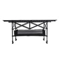 thumbnail image 1 of Mesa Plegable Para Exteriores, Mesa Plegable Compacta Para Exteriores, Soporte De Carga De 100 Kg, Ajuste De Altura De 50-80 Cm, Acero Al Carbono Para Picnic, 1 of 7