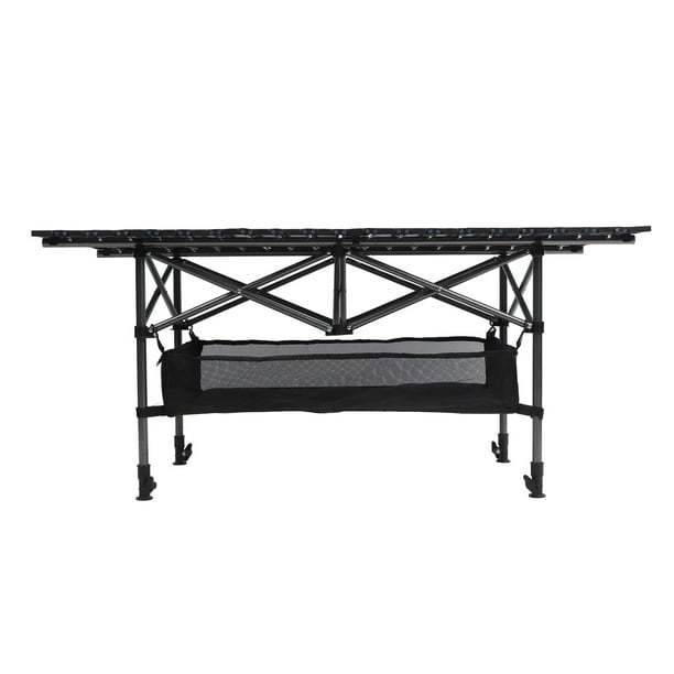 Mesa Plegable Para Exteriores, Mesa Plegable Compacta Para Exteriores, Soporte De Carga De 100 Kg, Ajuste De Altura De 50-80 Cm, Acero Al Carbono Para Picnic