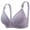 Purple, variant on Censtreet Women's Lace Stitching Thin Cup Bra,Breathable Push-Up Adjustable Bra,Comfortable Non-steel Underwear