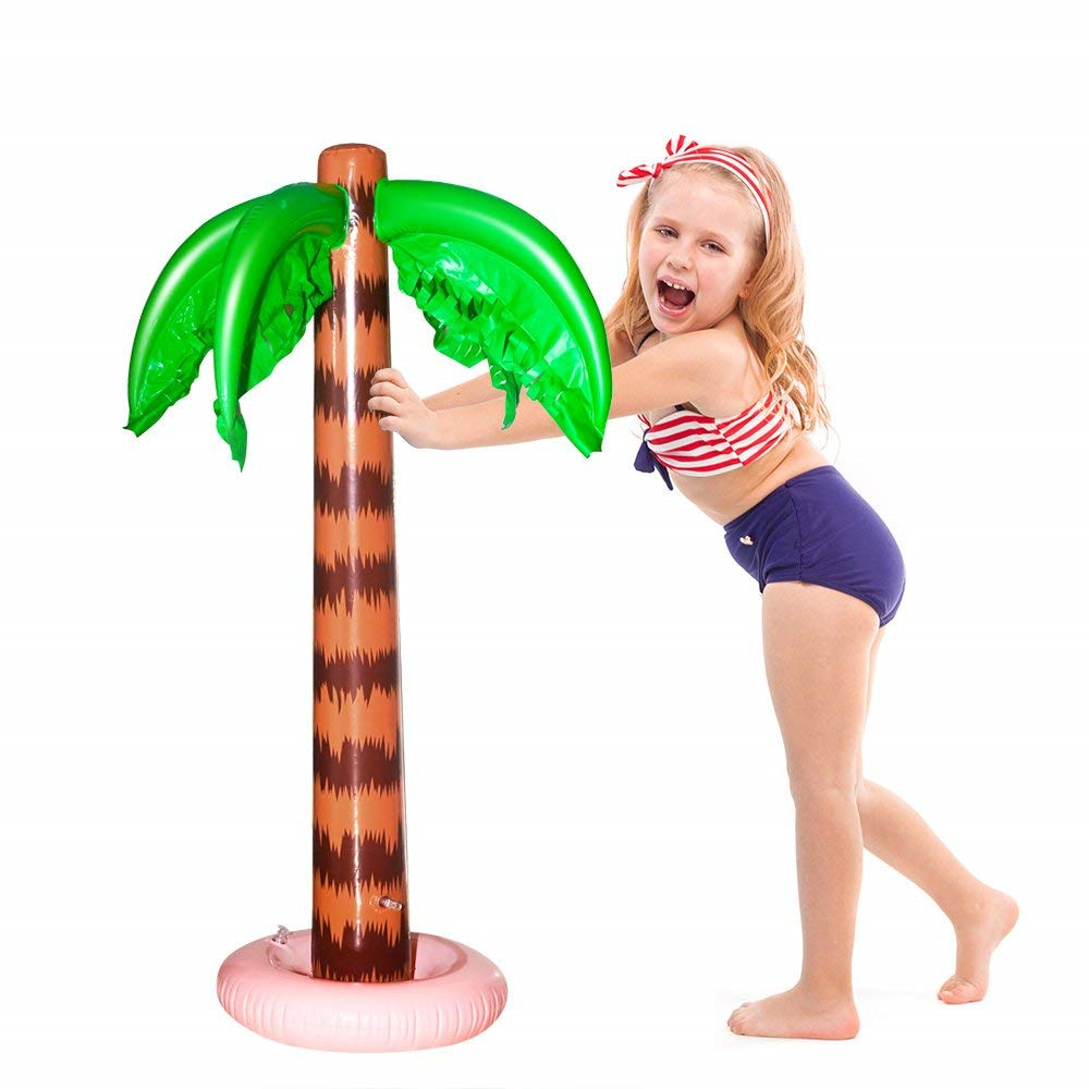 Palm Tree Toy - Inflatable Palm Trees 90 CM Coconut Trees Beach Backdrop Favor for Tropical Hawaiian Luau Party Decoration - 2 Pack - image 4 of 7