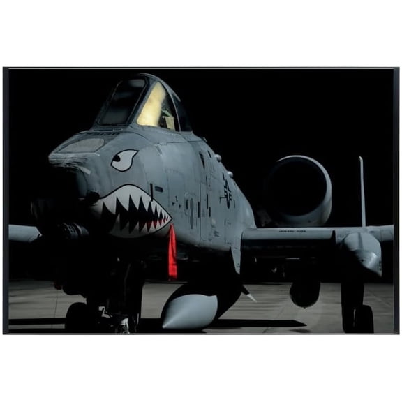 A-10 Warthog Wall Art – Military Air Force Jet Poster – High-Resolution Aviation Print – Ideal Gift for Pilots and Aviation Enthusiasts