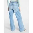 thumbnail image 5 of No Boundaries High Rise Baggy Wide Leg Jeans, 30'' Inseam, Women’s and Women's Plus XXS-4X, 5 of 5