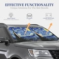 thumbnail image 7 of Picia The Starry Night 2 Piece Car Windshield Sun Shade Foldable | Foldable Sun Shield for Front Window Blocks UV Rays and Keeps Your Vehicle Cool-, 7 of 7