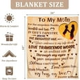 thumbnail image 2 of Mom Gifts for Mothers Day from Daughter Son, to My Mom Blanket, Mom Gifts for Christmas Birthday Gifts for Women Presents for Mom Soft Cozy Throw Blanket 50" X 60", 2 of 6