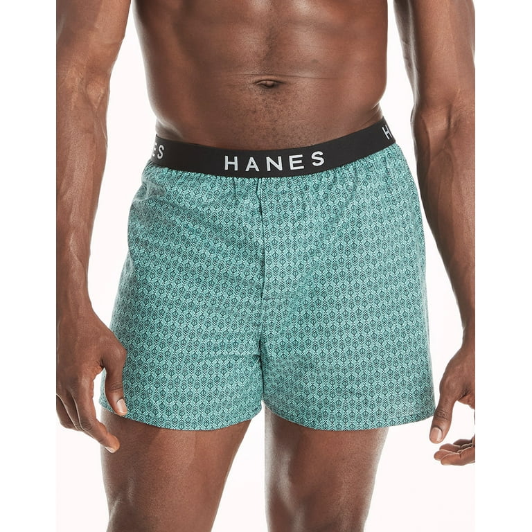 Hanes Ultimate Men's Boxer Underwear, Moisture-Wicking, 5-Pack Assorted M