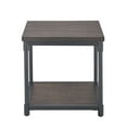 thumbnail image 4 of Steve Silver Prescott Smokey Oak and Black Metal End Table, 4 of 4
