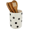 thumbnail image 2 of Kate Spade New York Deco Dot Ensemble de 4 Porte-Ustensiles, 3.9 LB, Blanc, 2 of 5