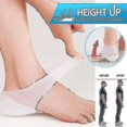 thumbnail image 1 of 1 Pair Concealed Footbed Enhancers Invisible Height Increase Silicone Insoles Pads, 1 of 3