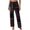 Black, variant on LUOGENLI Female Casual Pants Women Fashion Plaid Pajama Pants Soft Loose Plaid Trousers Casual Pants Women's Casual Pants Big and Tall Women's Casual Pants Stretch Black XXL