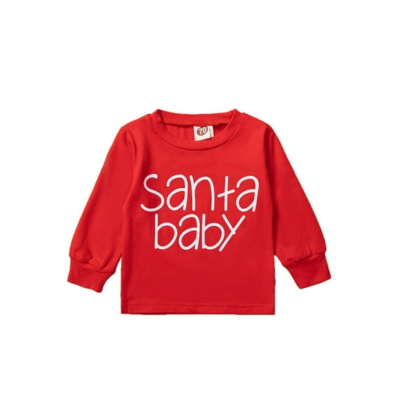 Bagilaanoe Newborn Baby Girl Boy Oversized Sweatshirt Long Sleeve Letter Print Pullover 6M 12M 18M 24M Fall Tops Tee