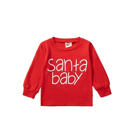 

Christmas Infant Baby Boys Girls Long Sleeve Sweatshirts Crewneck Sweaters Xmas Fall Winter Pullover Tops