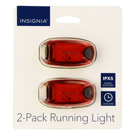 - Insignia 2 Pack of LED Running Lights for Running/Walking/Biking - Red