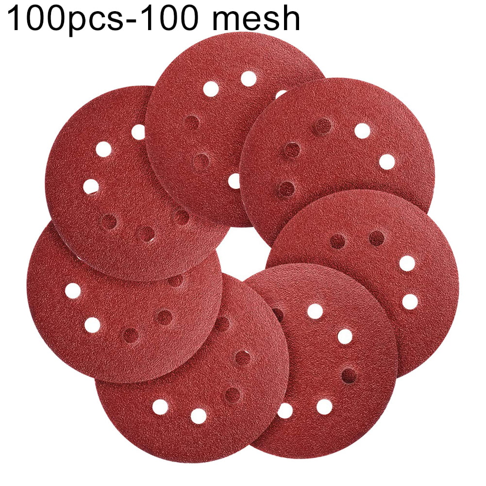 Details about   Sanding Discs 72 PCS Hook and Loop 5 in Sanding Disc 5 Inch 8 Hole Sandpaper ... 