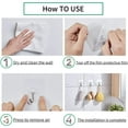 thumbnail image 4 of 12 Uds ganchos adhesivos ganchos de utilidad ganchos para abrigos resistentes ganchos sin costura impermeables y a prueba de aceite, gancho de pared reutilizable para, 4 of 5