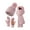 Pink, variant on Winter Gloves,Hat Scarf and Gloves Set Ladies Winter Beanie Hat for Women with Fleece Lined Warm Thermal Bobble Hat Touchscreen Gloves Women Gloves for Cold Weather Clearance Grey One Size