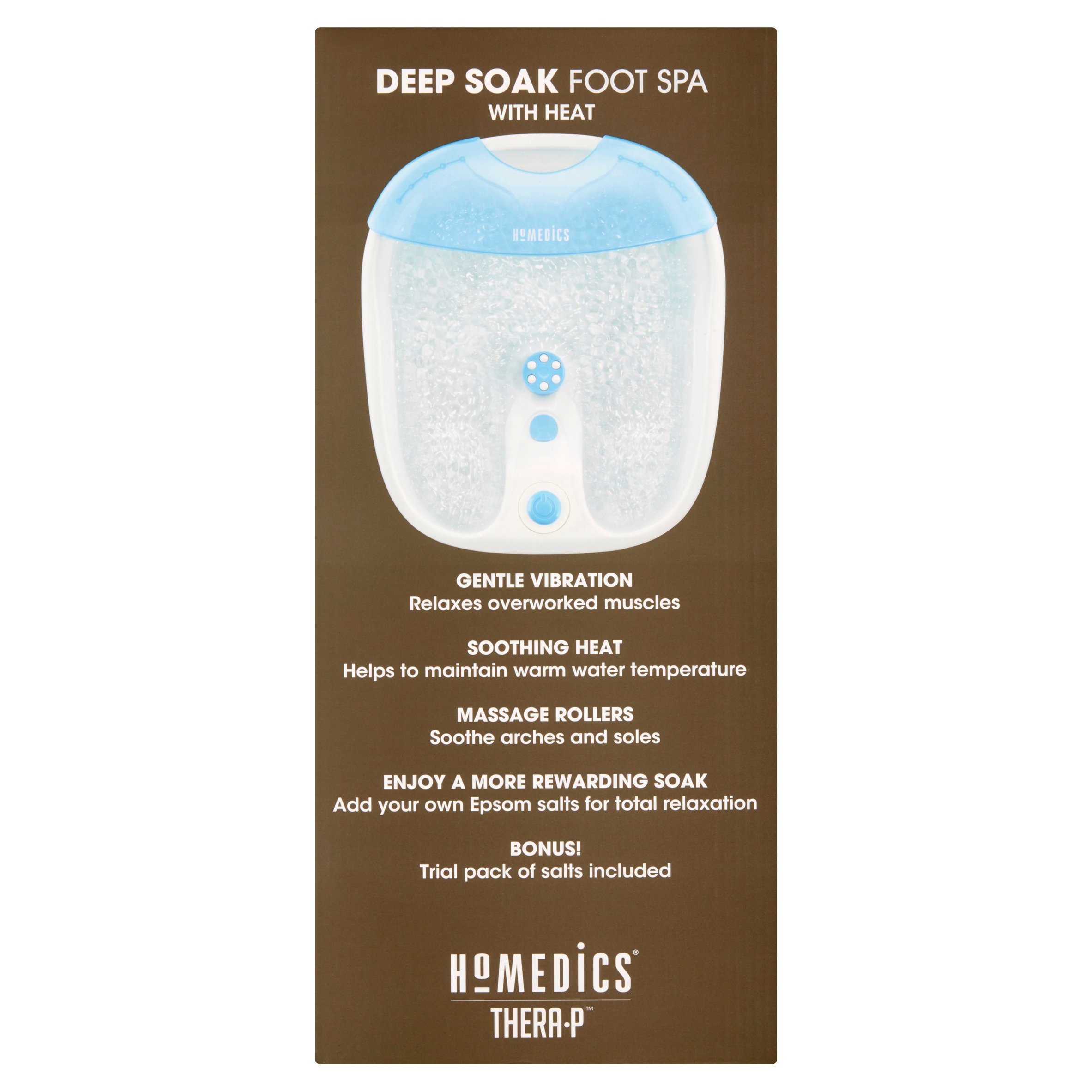 HoMedics Deep Soak Foot Spa with Heat, Designed for use with Epsom Salts FB-65-THP - image 2 of 7