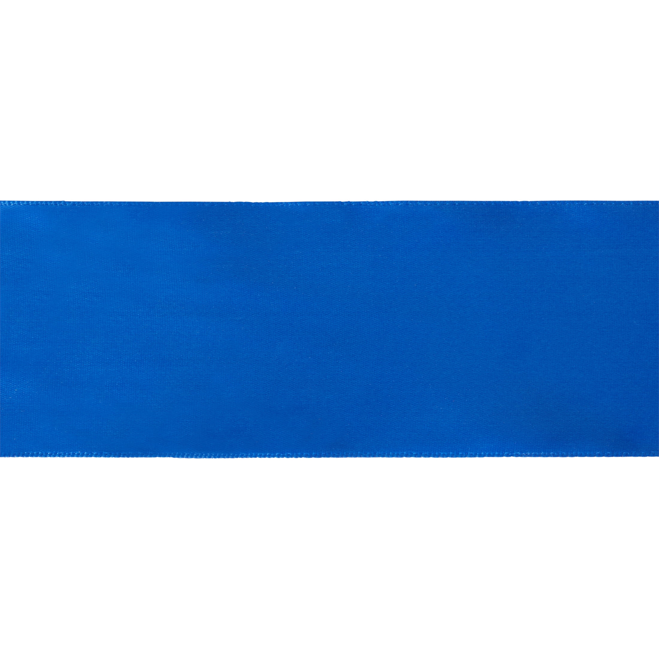 Offray Ribbon, Royal Blue 2 1/4 inch Single Face Satin Polyester Ribbon, 9 feet