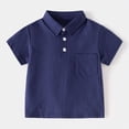 thumbnail image 4 of HCNTES Toddler Baby Boy Outfit Sets Kid Summer Clothes Short Sleeve T-shirt Elastic Waist Shorts 2 Piece Short Set Summer Pjs For 2t 3t 4t 5t 6t 7t 8t Children(G-Navy,3-4 Years), 4 of 5