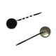 thumbnail image 5 of 10 piezas de pinzas para el cabello de latón vintage, bandeja con base en blanco para almohadilla de 18 mm Negro, 5 of 9