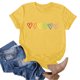 thumbnail image 5 of Blusas de Manga Corta para las Mujeres Divertida Impresión Cuello Redondo Camiseta Vintage, Blusas de Primavera para las Mujeres, 5 of 6