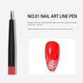 thumbnail image 4 of 3Pcs Nail Brush Elegant Nail Pen Set With Shiny Handle Easy To Use Eyeliner Tool Suitable For Home Salon, 4 of 8