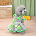 thumbnail image 3 of NIBOLOG Puppy Dress Breathable Comfy Net Yarn Pretty Floral Dog Princess Dress for Summer, 3 of 8