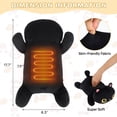 thumbnail image 5 of Cat Heating Pad for Period Cramps Menstrual Pain Relief, Portable Electric Heat Pads USB Powered, Cute Black Cat Plush Stuffed Animals Gift, Funny Cats Gifts for Women Teen Girls Birthday Christmas, 5 of 7