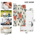 thumbnail image 6 of Yayeee 2 Pack Hand Towels for Bathroom 100% Cotton 16" x 28" Soft Absorbent Kitchen Towel, Large Red Floral Pattern, 6 of 7