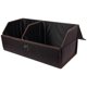 thumbnail image 3 of Caja de almacenamiento para maletero de coche, organizador multiusos con tapa, organizador de almacenamiento de comestibles plegable de cuero para SUV, carrito de carga impermeable para camping, picni, 3 of 7
