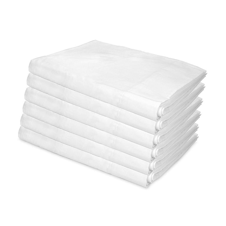 Lulworth Fitted Bed Sheets (King, Bulk Case of 24) Soft, 200 Thread Count,  Poly/Cotton Blend, White 