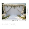 thumbnail image 3 of Wedding Party Photography Background Outdoor Lawn White Curtain Fabric Draping Photo Backdrop Drapes Flower Photocall, 3 of 8