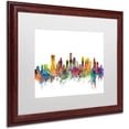 thumbnail image 2 of Trademark Fine Art 'Houston Texas Skyline' Canvas Art by Michael Tompsett, White Matte, Wood Frame, 2 of 4