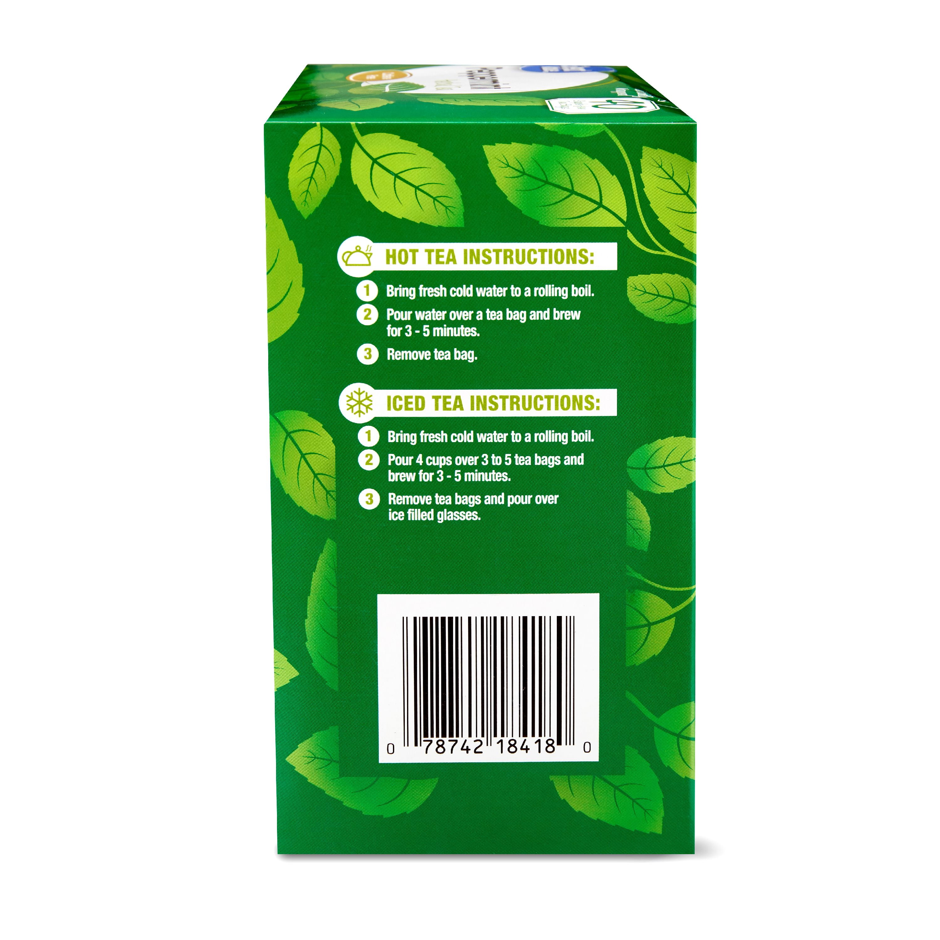 Great Value, Peppermint Herbal Tea, Tea Bags, 40 Ct