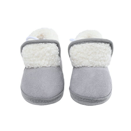 

Baby Boy Girl Boots Newborn Shoes Winter Snow Bowknot Anti-Slip Soft Sole Warm Infant Toddler Prewalker Booties