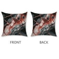 thumbnail image 5 of Set of 2 Black Grey Marble Throw Pillow Covers, Pink Red Marbling Crack Pillow Covers, Abstract Metallic Texture Cushion Covers, Gray Geometric Boho Hippie Fluid Decorative Pillow Covers, 5 of 8