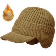 Men's Women's Winter Warm Earm Earmuff Hat with Mask, Thickened Woolen Hat,Style 4