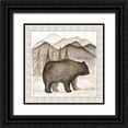 thumbnail image 1 of Shamp, Cindy 26x26 Black Ornate Wood Framed with Double Matting Museum Art Print Titled - Bear w/ Border, 1 of 4