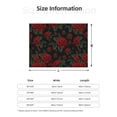 thumbnail image 5 of Fuzoiu Roses Print Flannel Blanket,Throw Blanket,Flannel Home Decor,Fleece Bed Blankets,Cozy Soft Blanket for Bed, Sofa, Camping, and Travel-60"x50", 5 of 6