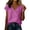 Hot Pink, variant on Breezora Women's Ruched Side Tie Wrap Tank Top - V Neck Sleeveless Cotton Linen Blouse, Loose Fit Summer Vacation Tops for Beach and Travel