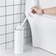 thumbnail image 1 of Cepillo de baño de aluminio espacial con mango largo, juego de limpieza de inodoro doméstico con tapa, taza de inodoro, 1 of 5