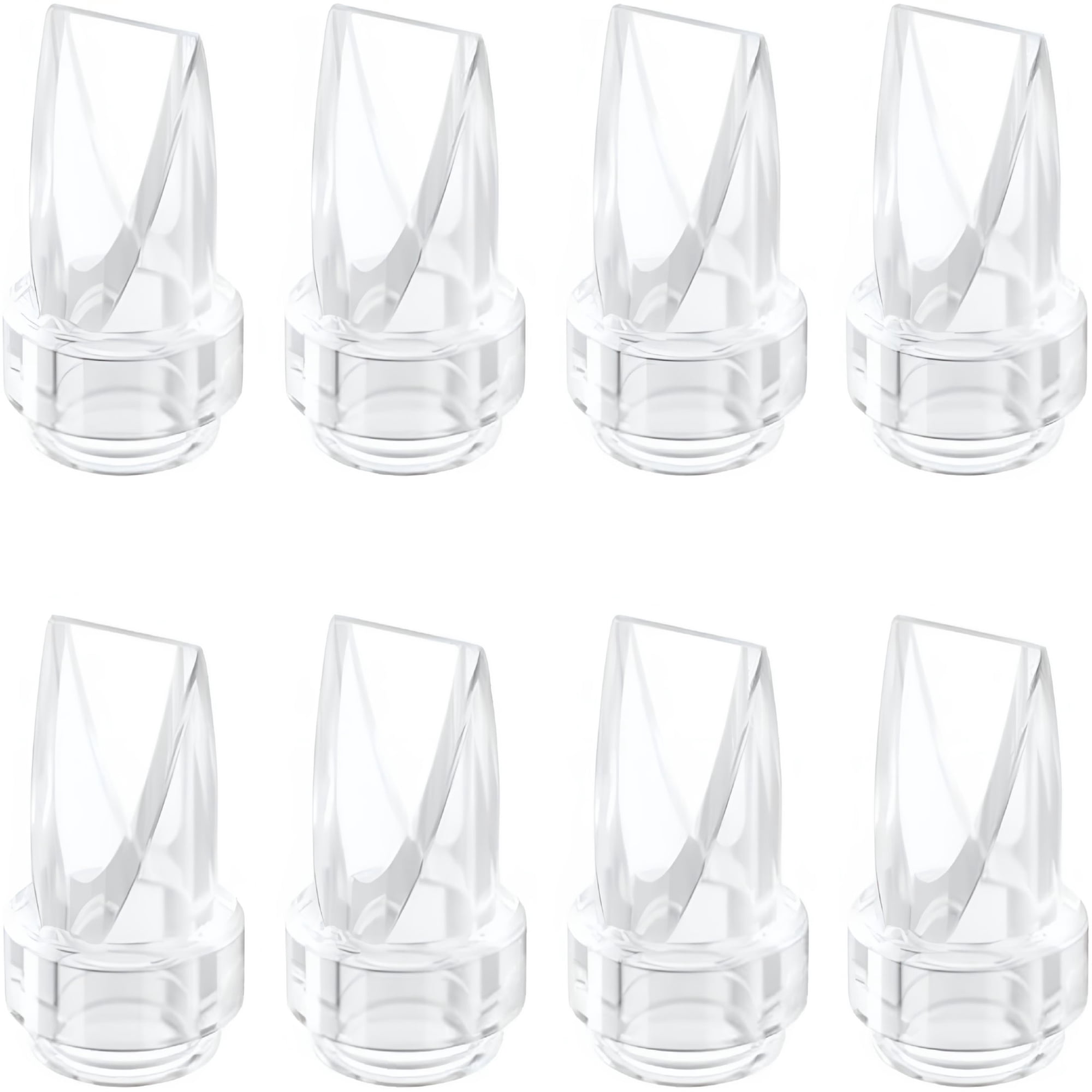 XIRQI 8PCS Duckbill Valves Compatible with Wearable Breast Pumps, Breast Pump Replacement Pump Accessories