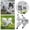 Grey, variant on Waterproof Full Coverage Dog Rain Jacket with Legs, Lightweight Weather Resistant Pet Raincoat with Storage Bag for Small Medium Dogs(Grey,XS)
