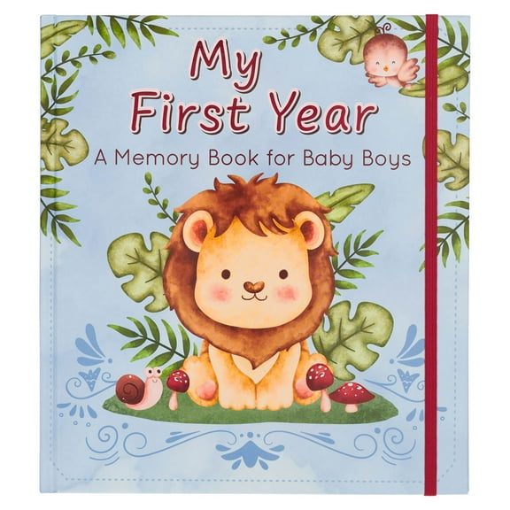 With Love My First Year A Memory Book for Baby Boys Blue Keepsake Photo Book