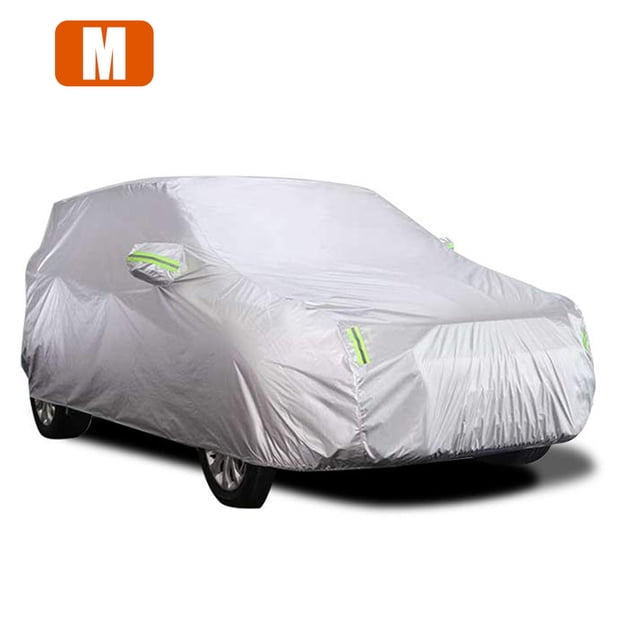 Labymos Car Housse Complète pour Berline avec Bande Réfléchissante Protection Solaire Anti-Poussière Résistant aux Rayures Universel m